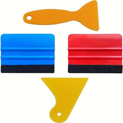 4pcs Felt Edge Squeegee Car Wrapping Tool 10 16 Cm Vinyl Wrap Squeegee