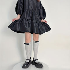 Comfy Bow Calf Socks Knee High Stockings