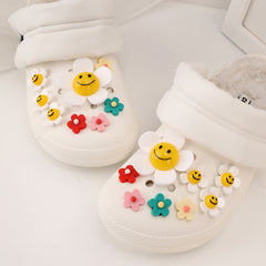 Acrylic Sunflower Shoe Charms Decorations Resin Shoe Accessories Pack