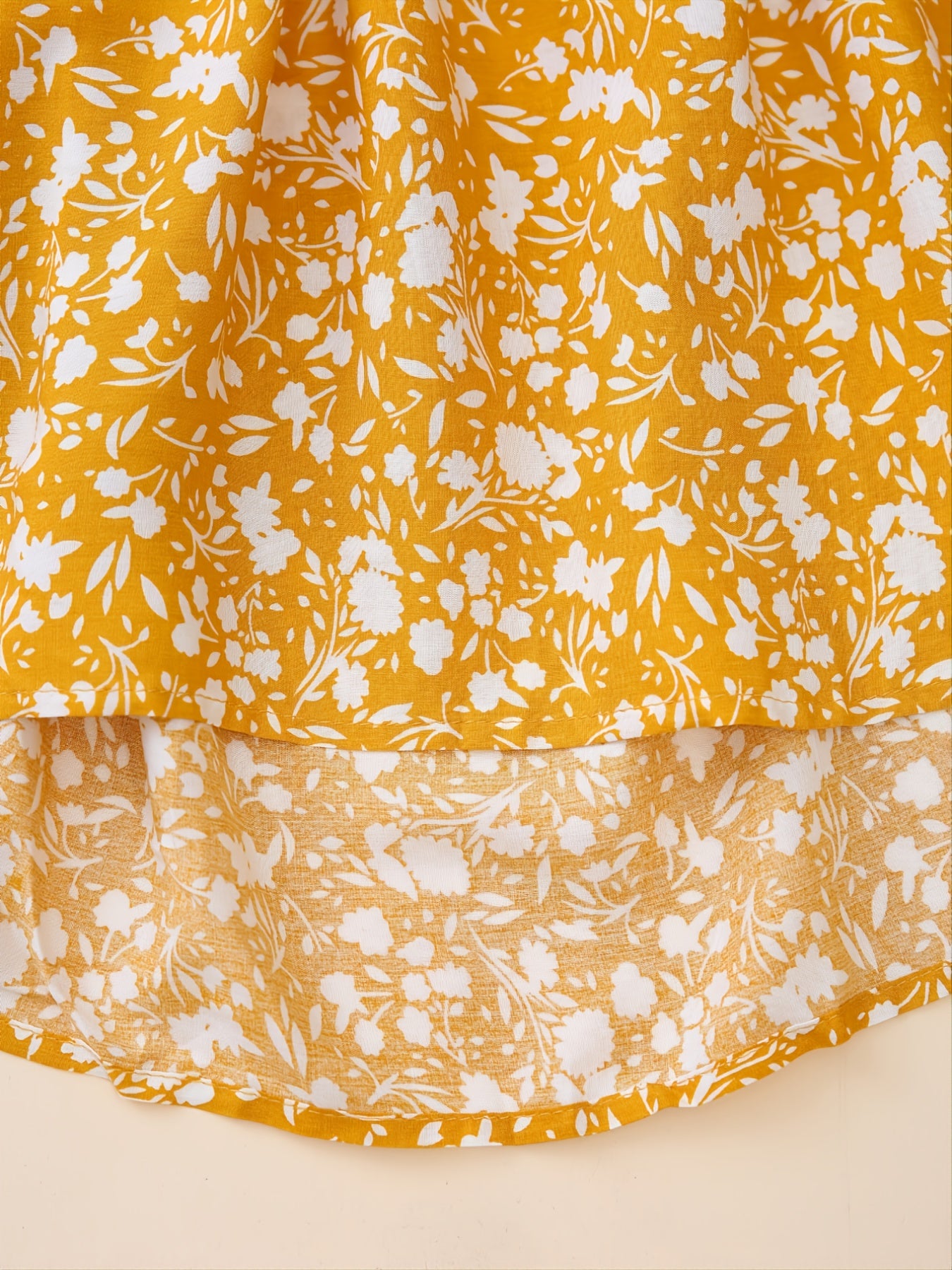  Ditsy Floral Print Ruffled Cami Dress