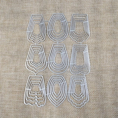 9 Flower Metal Cutting Dies Scrapbooking DIY Card Making