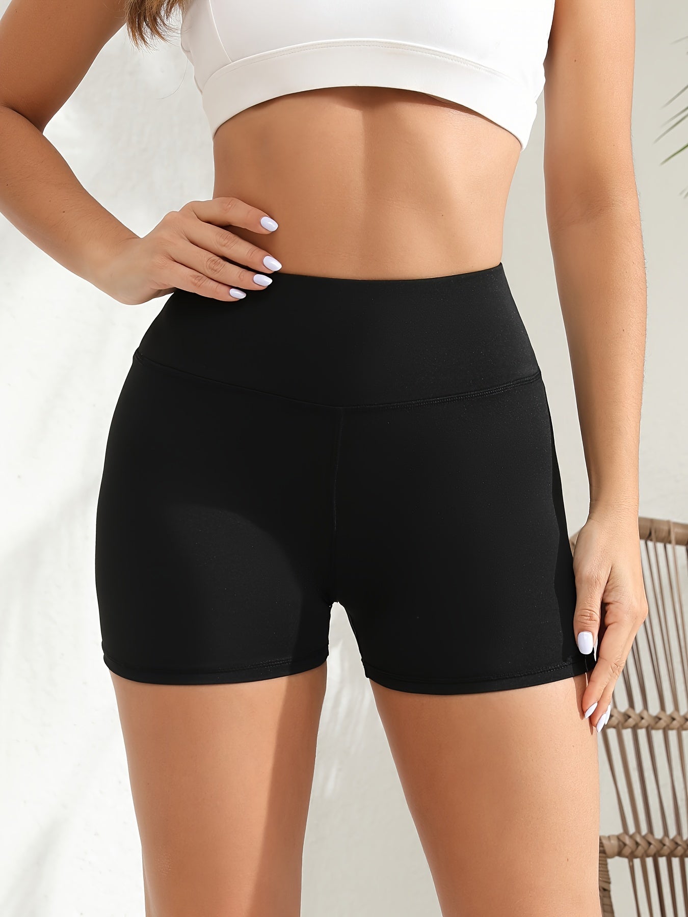 High Waist Biker Shorts for Women - Running & Lifting