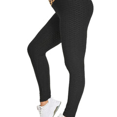 Honeycomb Leggings High Waist Skinny Leggings Spring Summer Women's