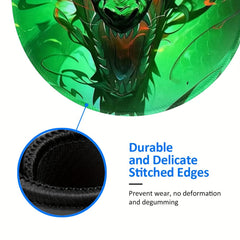 Dragon Pattern Round Mouse Pad 20x20cm for Games & Office