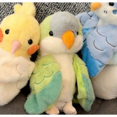 Back to School Plush Bird Parrot Puppet Toy Ventriloquist Doll