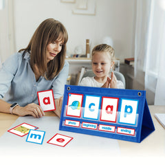 CVC Word Builder Cat Flashcards Matching Game