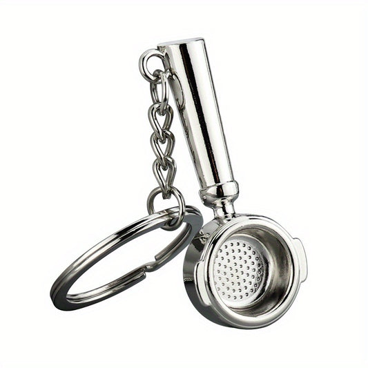Coffee Portafilter Keychain Pendant for Bag Purse or Car Key