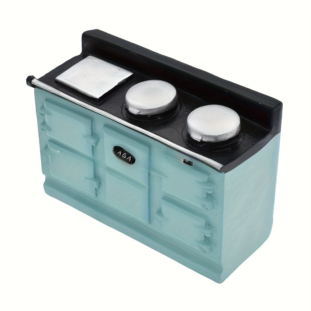 1:12 Scale Dollhouse Gas Stove Cream Wind Kitchen