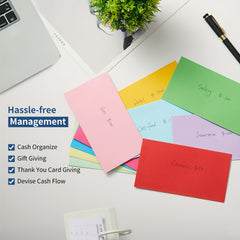 100 Pack Colored Cash Envelopes Money Saving Budgeting