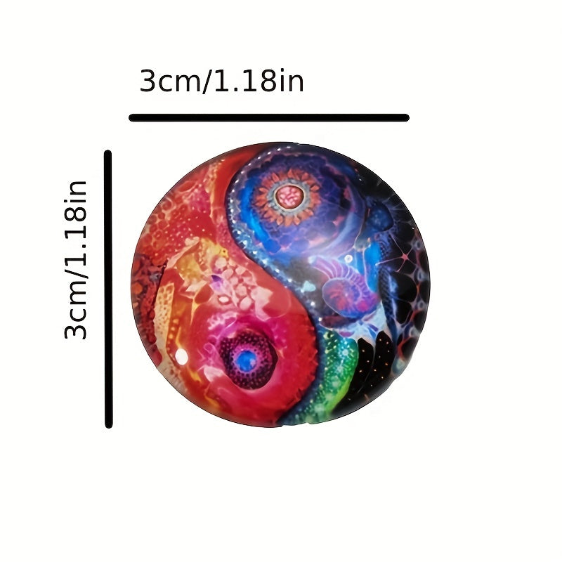 Boho Glass Refrigerator Magnets - Decorative Office Magnet