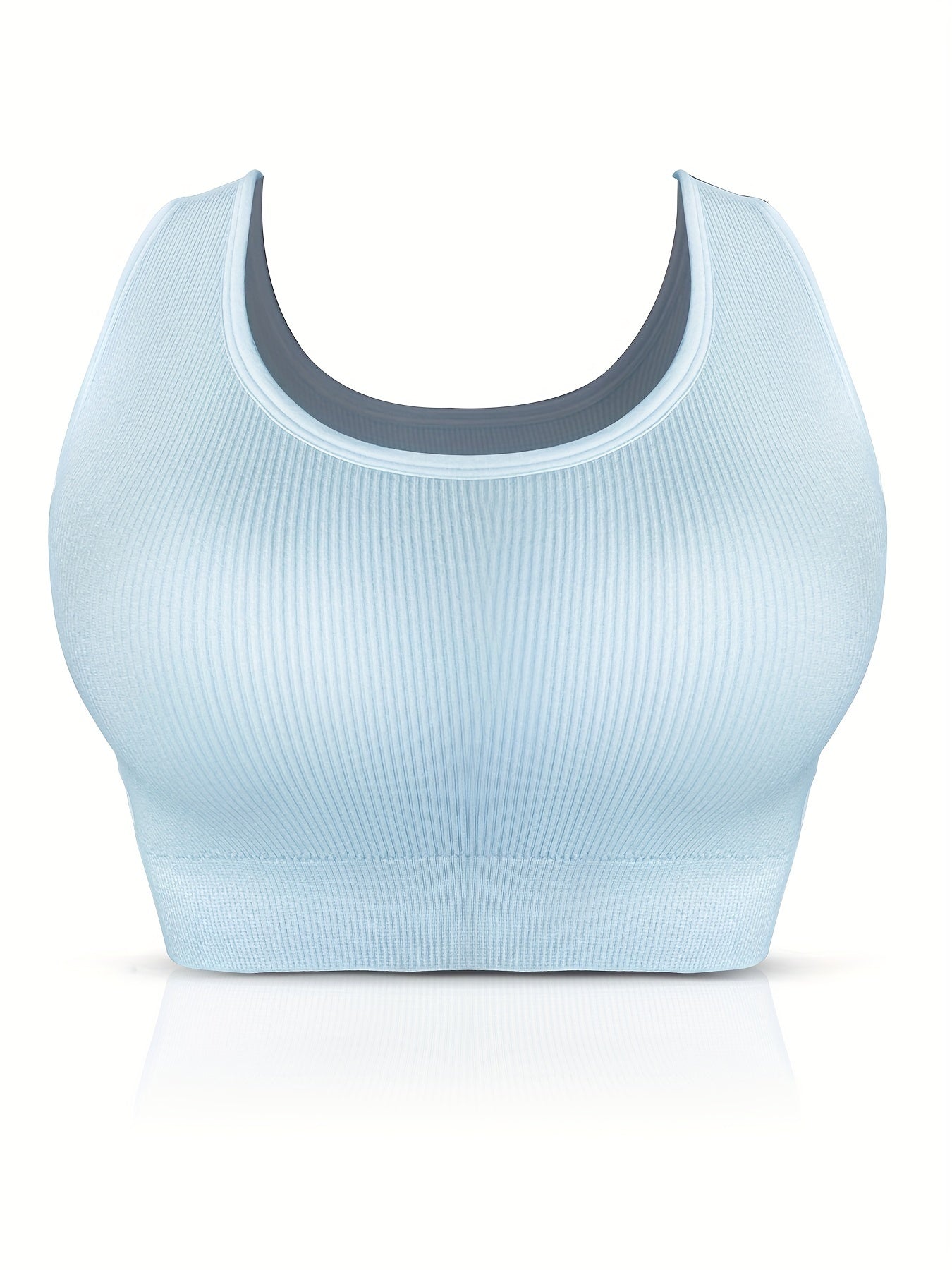 Plus Size Seamless Wireless Comfort Bra With Pads