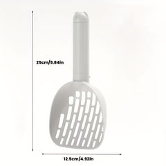 Pet Litter Scooper with Integrated Handle for Cat and Dog Cleaning