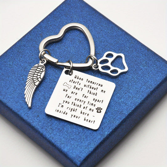 Pet Memorial Keychain - Heartfelt Remembrance Gift