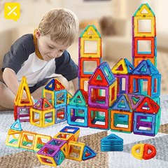 Magnetic Building Blocks Toy Colorful DIY Construction Block Stick