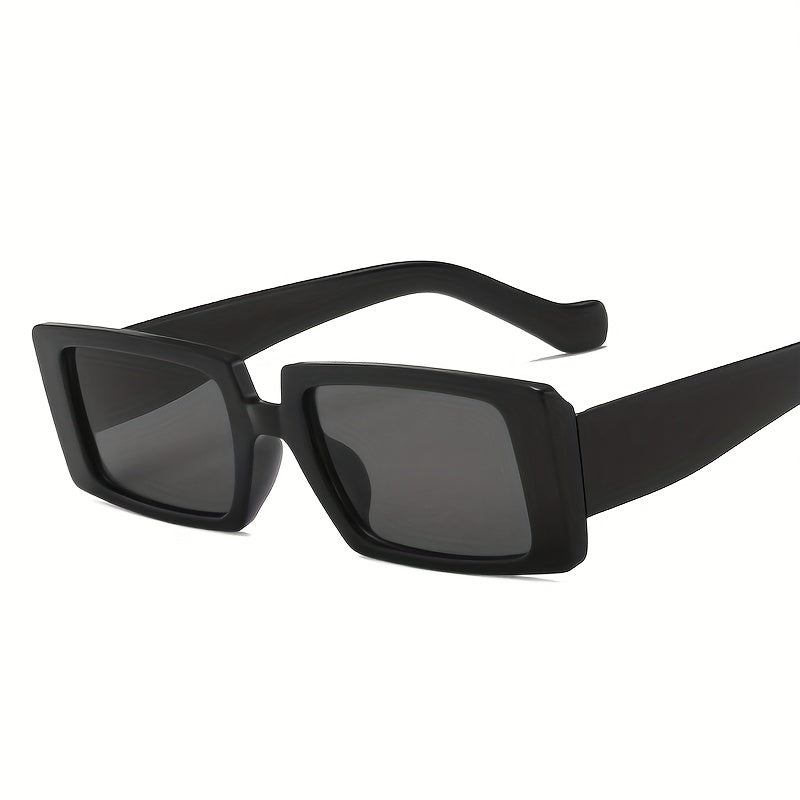 Square Frame Sunglasses Black Polarized Lens UV400