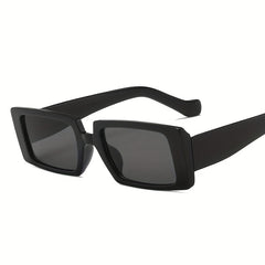 Square Frame Sunglasses Black Polarized Lens UV400