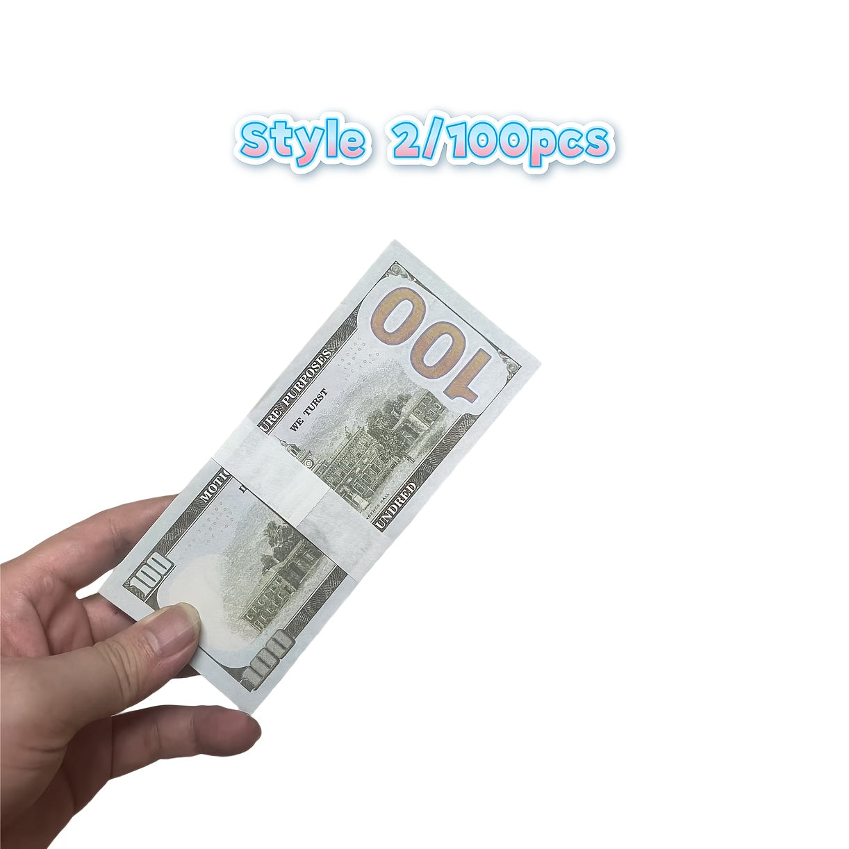100pcs Realistic US Dollar Bills Film Props for Party Decorations