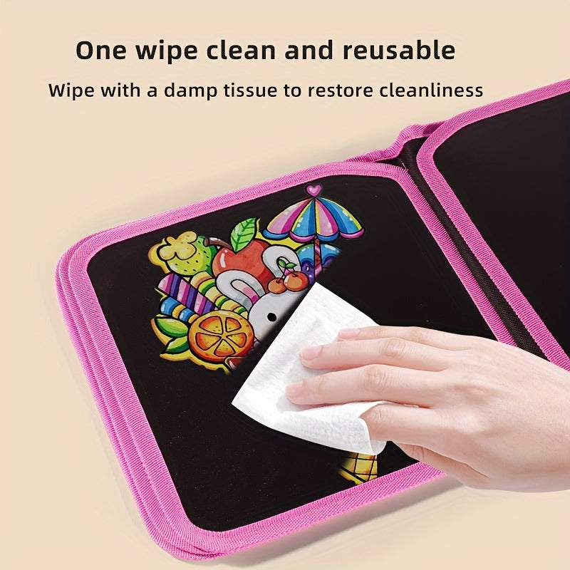 Blackboard Unicorn Reusable Drawing Board Toy for Kids