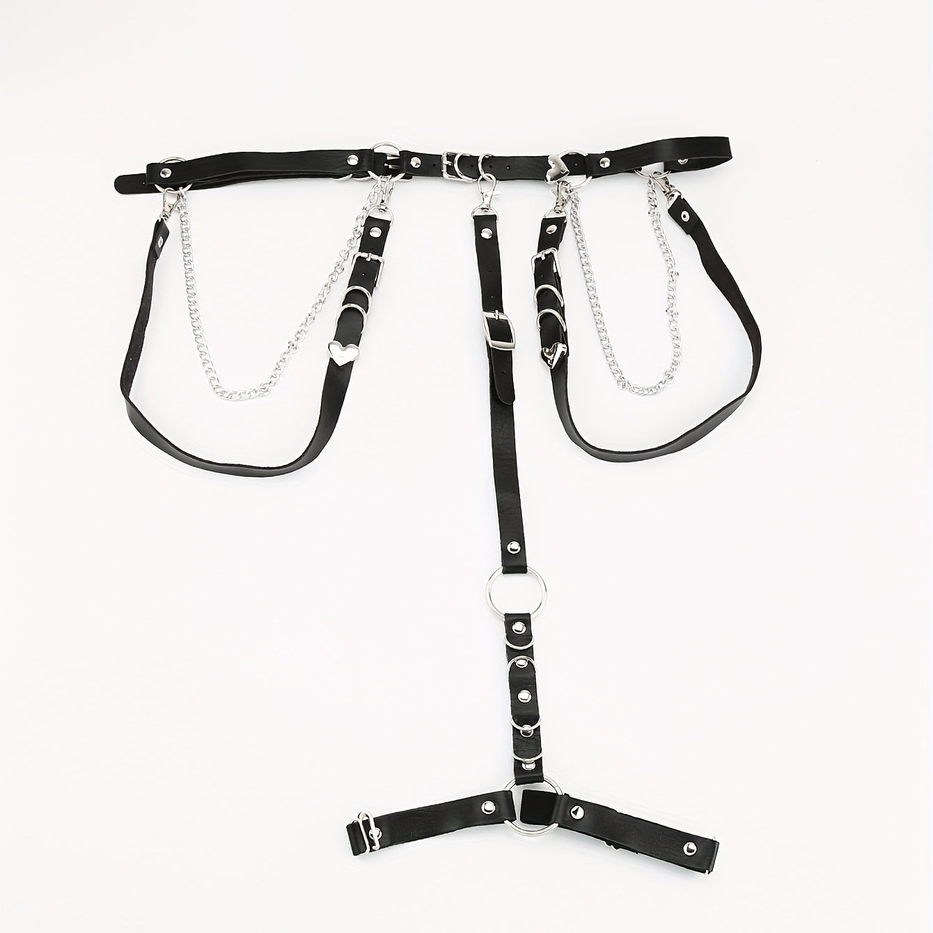 PU Leather Harness Belt Punk Thigh Leg Garter Steampunk Waistband Women