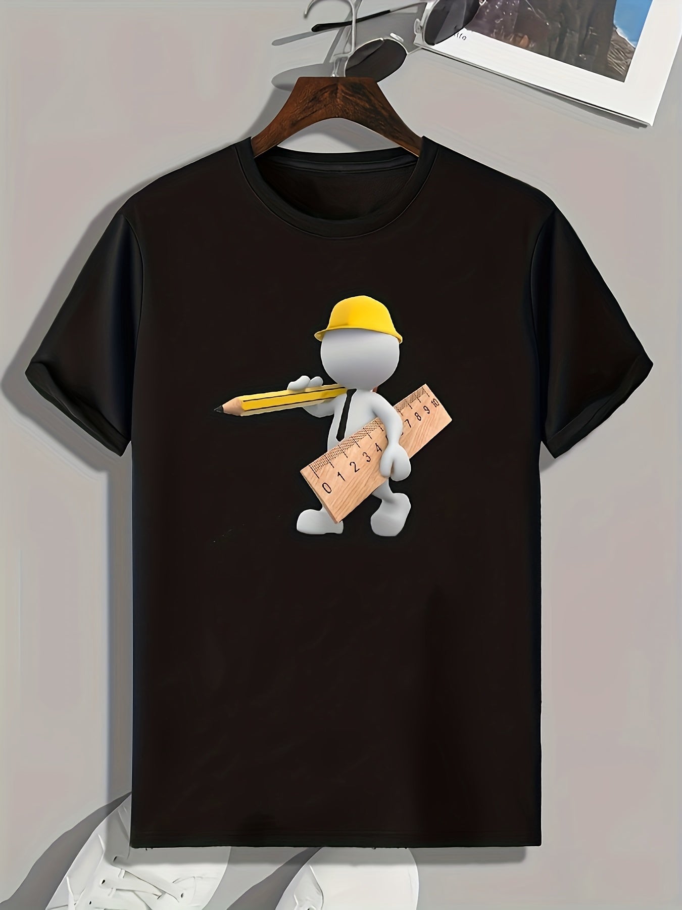 Cartoon Print Men's Graphic T shirt Casual Comfy Tees For Summer