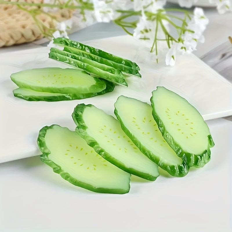 Halloween Christmas Gift Simulated Cucumber Slices Vegetables Fruits