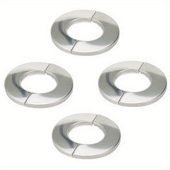 4pcs Round Escutcheon Plate 304 Stainless Steel 22mm Wall Pipe Covers