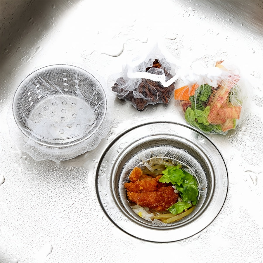200 Disposable Sink Strainer Bags for Food Waste Collection