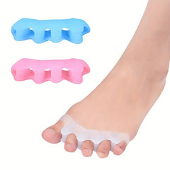 Silicone Toes Separators for Home & Nighttime Use - Straighten Toes & Spacer