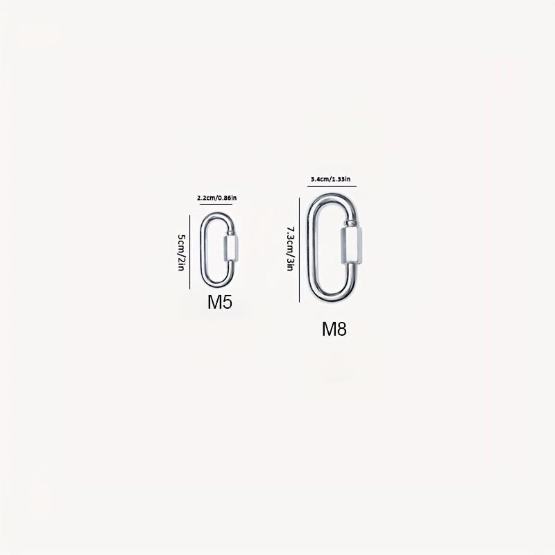 2 Pack Heavy Duty Carabiner Keychains for Outdoor Activities