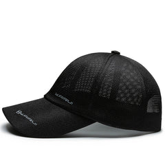 Men's Solid Mesh Breathable Baseball Cap