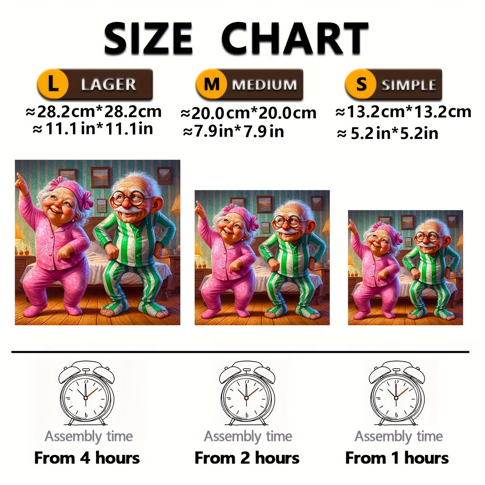 Charming Dancing Couple Wooden Jigsaw Puzzle