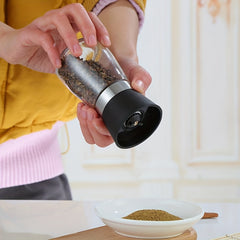 Manual Pepper Grinder Glass Spice Grinder Sea Salt Ginder