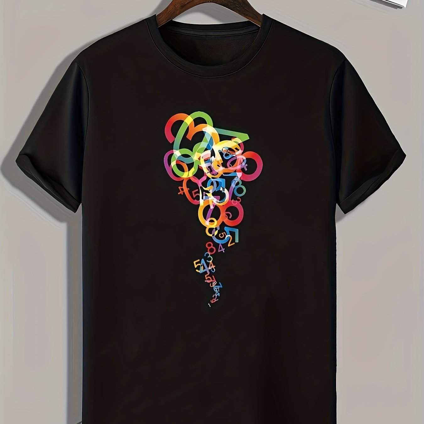 Number Print Men's Graphic T shirt Casual Comfy Tees For Summer