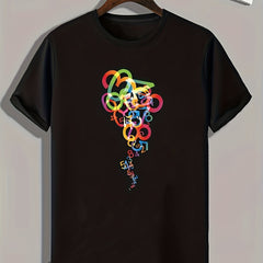 Number Print Men's Graphic T shirt Casual Comfy Tees For Summer