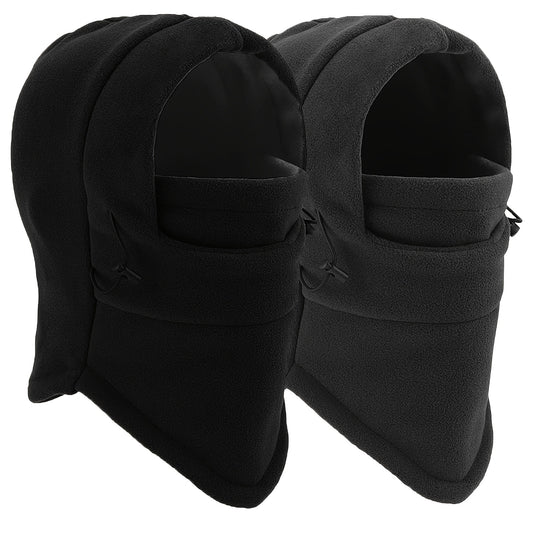 Windproof Warm Balaclava Hat Winter Fleece Mask Lightweight Solid Coldproof Hat