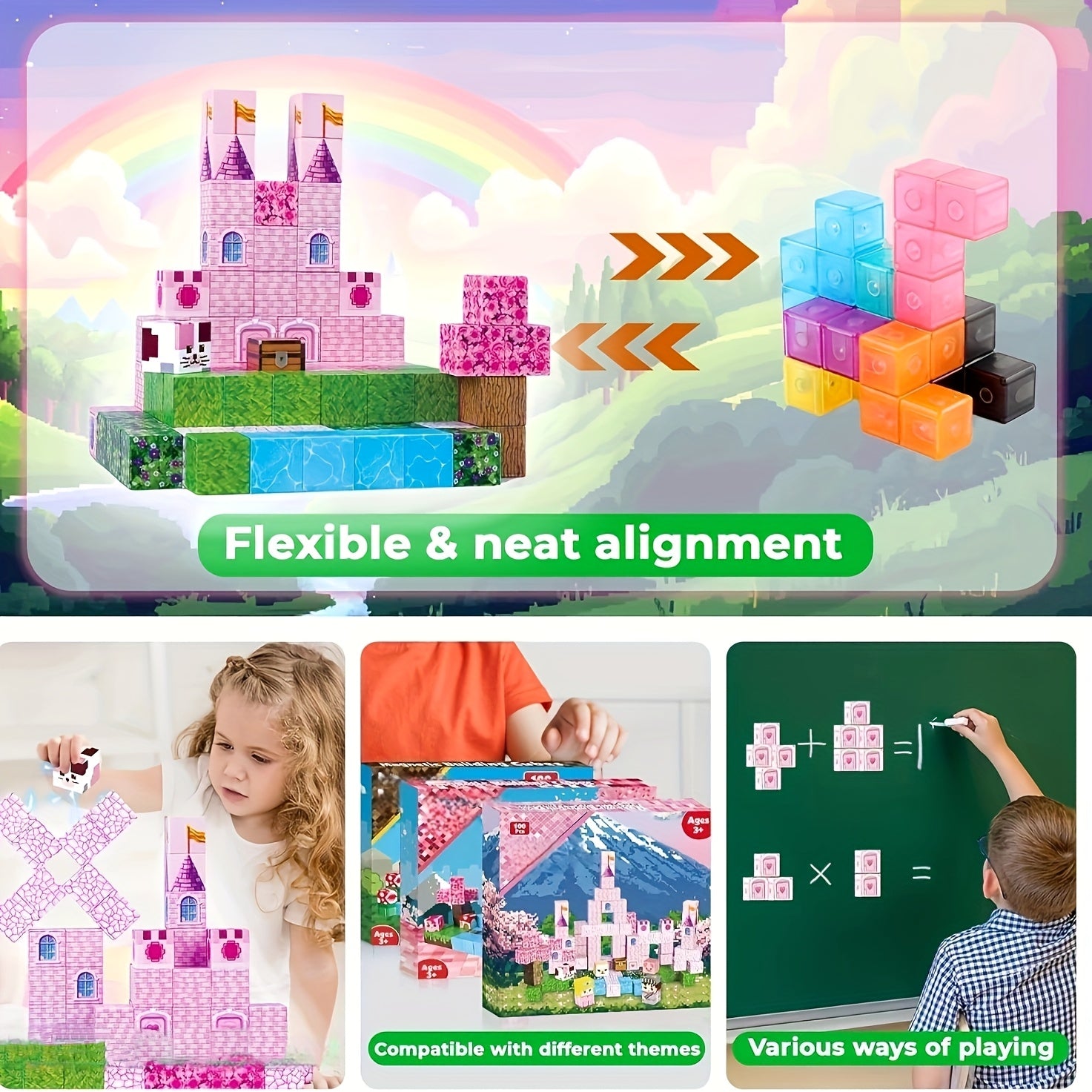 Princess Castle Garden DIY Creative World Building Toy