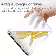 10pcs Airtight Food Storage Containers BPA Plastic Canisters For Dry Food Flour