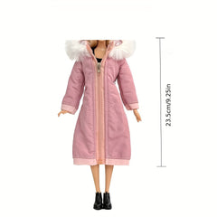 Long Coat Winter Dress Warm Clothes For 1 6 Doll