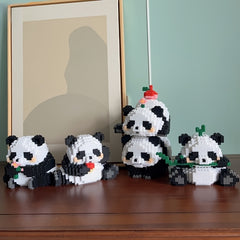 1065pc National Treasure Panda Building Blocks Set