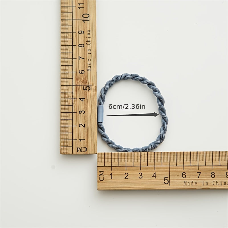 Colorful Braided Hair Tie Small Elastic Hair Bands Ponytail Holder
