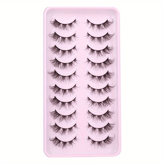 Natural Fox Eye Lashes Cluster Individual D Curling False Eyelashes Extensions