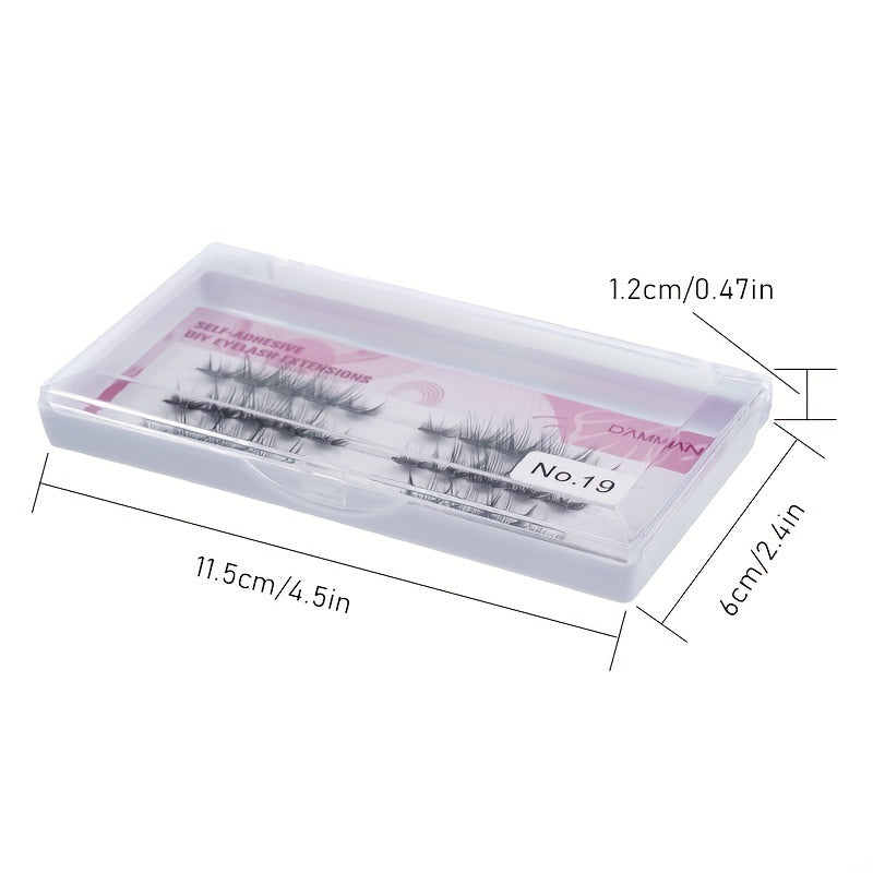 Self Adhesive Individual Cluster Eyelashes DIY Extension Grafting