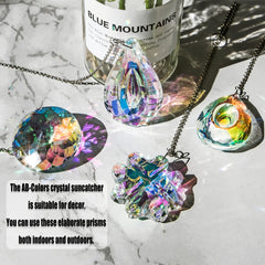 Rainbow Maker Glass Prism Suncatcher for Window Pendant Balcony Wedding