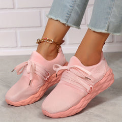 Women's Breathable Mesh Sports Shoes Low Top Running Shoes
