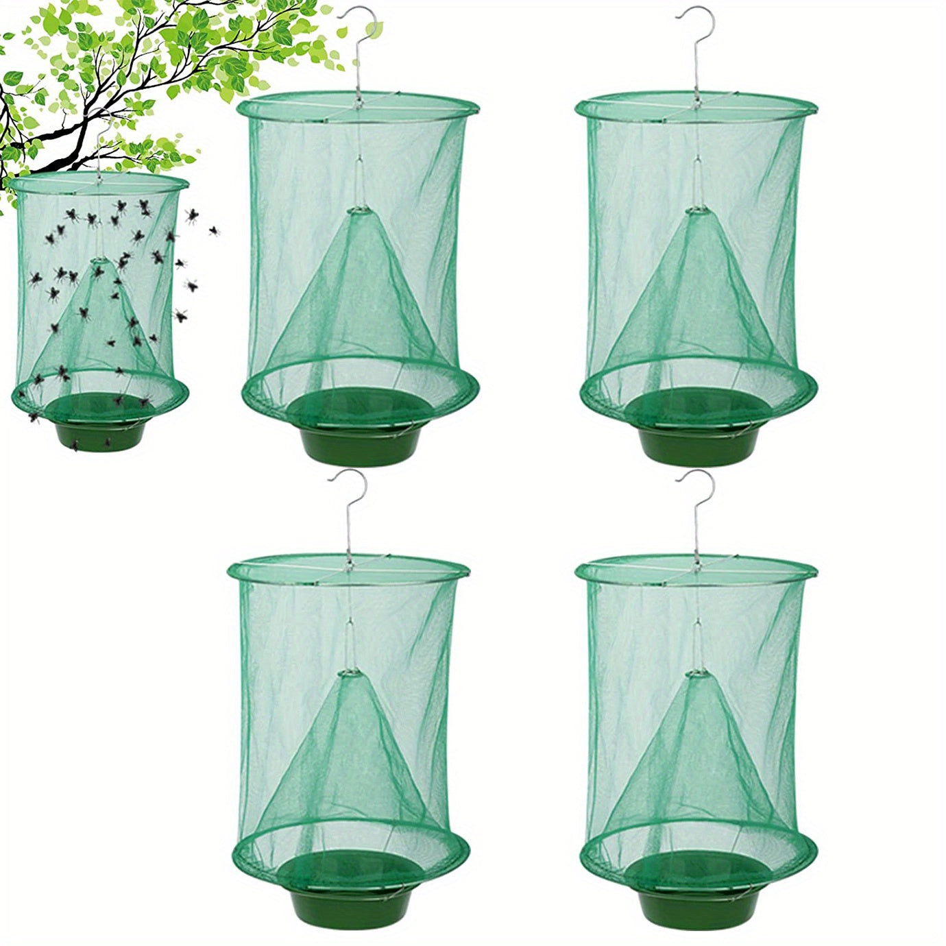 Outdoor Hanging Stable Fly Trap Horse Fly Traps Reusable Fly Killer Cage