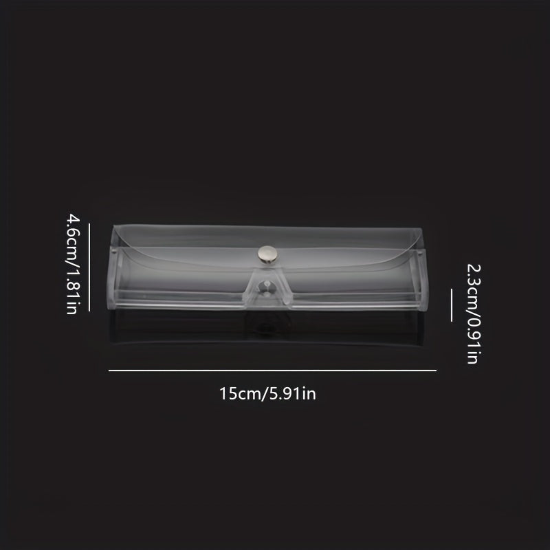 Transparent Plastic Glasses Case Lightweight Portable Myopia Glasses Box