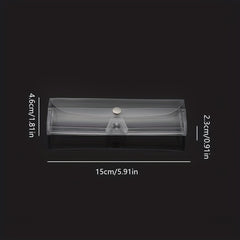 Transparent Plastic Glasses Case Lightweight Portable Myopia Glasses Box