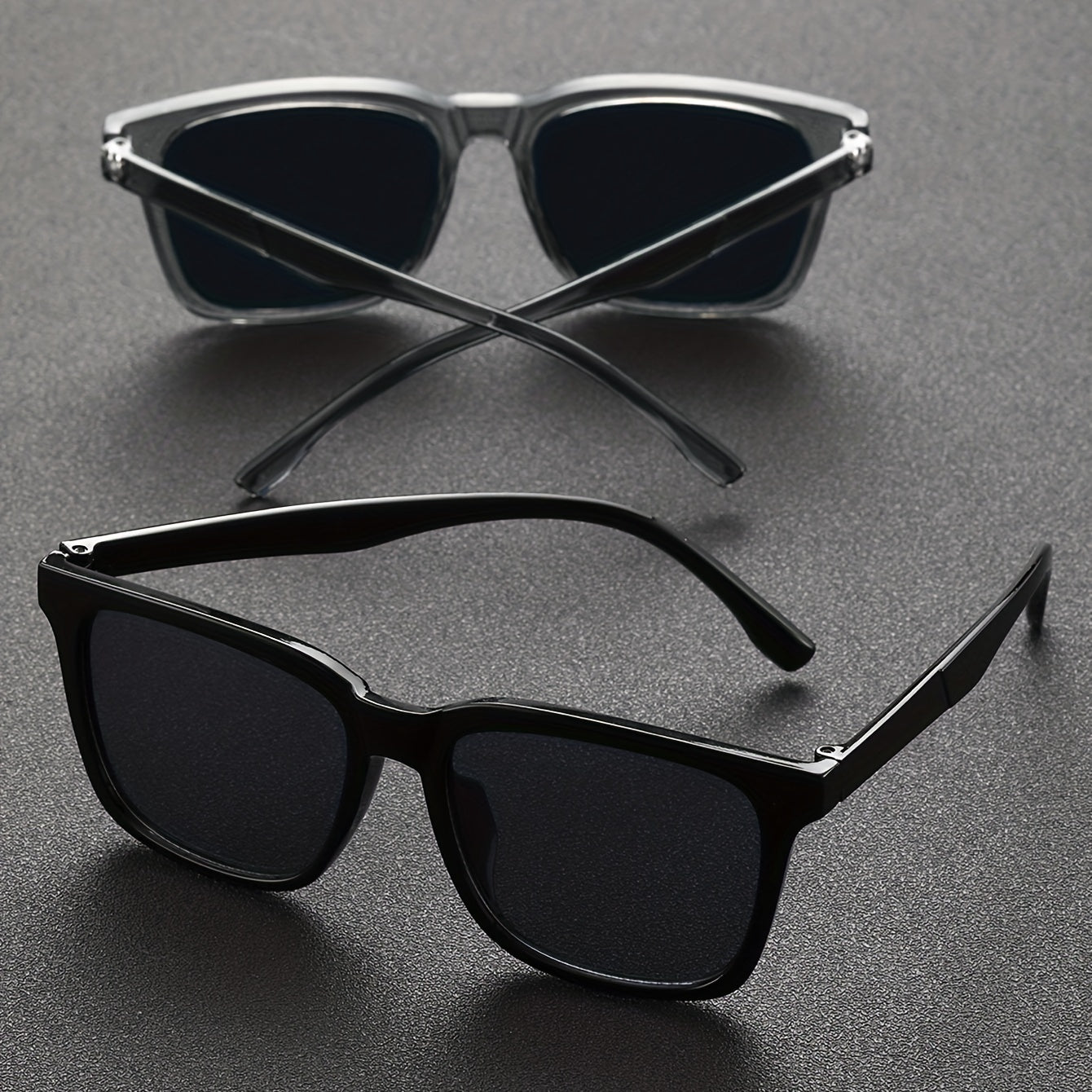 2pairs Large Frame Men's Sunglasses for Street Photography