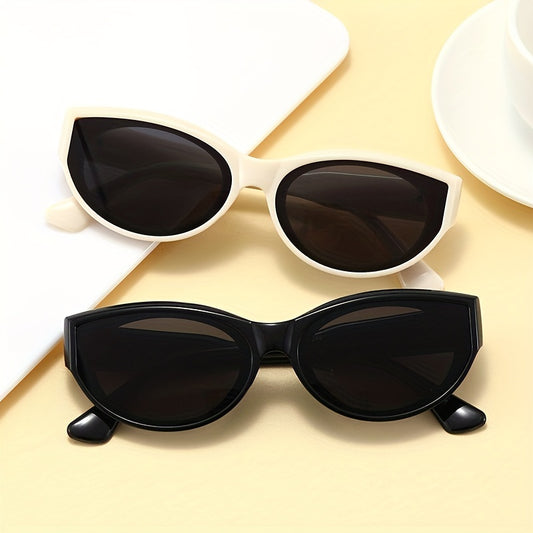 Cat Eye Sunglasses Oval Frame Wrap Around Glasses UV400