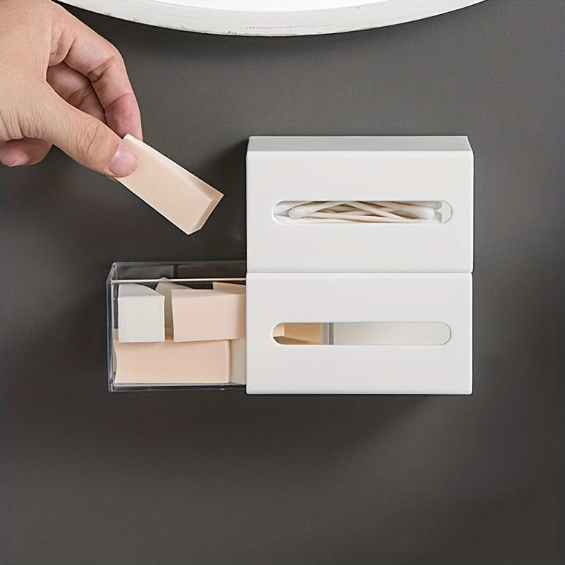 Wall Mounted Storage Box Drawer Type Dust-Proof Organizer